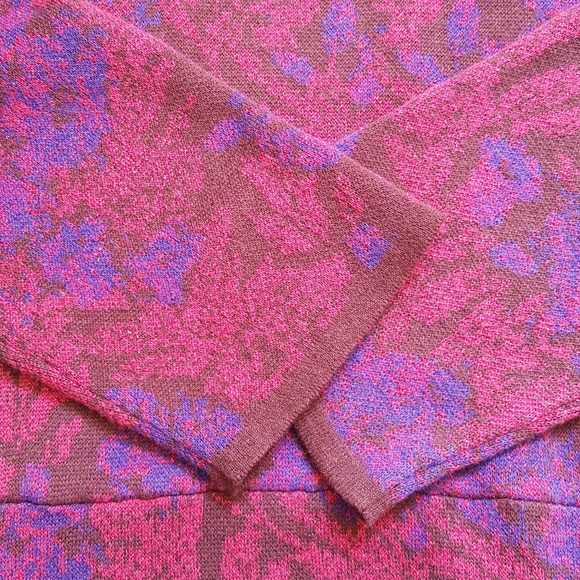 NWOT Isaac Mizrahi Deep Burgundy Sweater Dress L - Picture 6 of 8